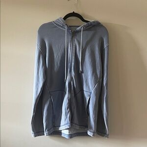 UGG Men's Light Blue Zip-Up Hoodie SZ Medium